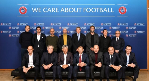 Vertice Uefa, tra gli allenatori «élite» anche Ancelotti, Sarri e Allegri