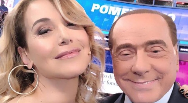 Barbara d'Urso con Silvio Berlusconi (Instagram)