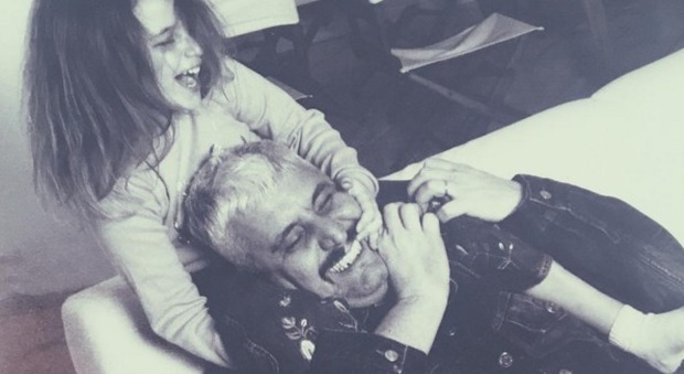 Pino Daniele con sua figlia Sara