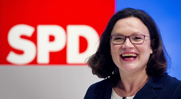 Germania, a Nahles la guida dell'Spd: prima donna presidente