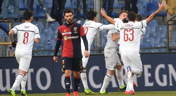 Genoa-Milan 0-2: Borini e Suso riportano Gattuso al quarto posto