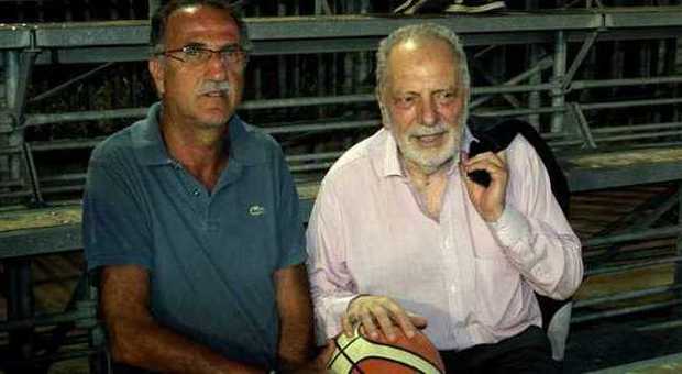 Gianclaudio Pennacchia (a sin) e Luciano Marinelli, capitano e coach di Latina