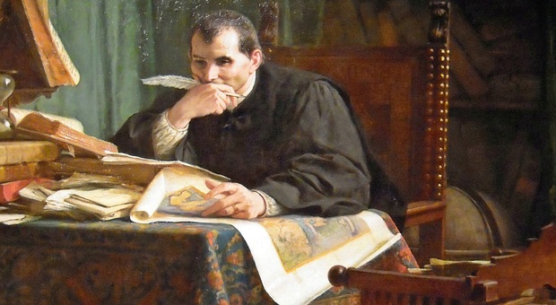 Niccolò Machiavelli nello studio, Stefano Ussi, 1894