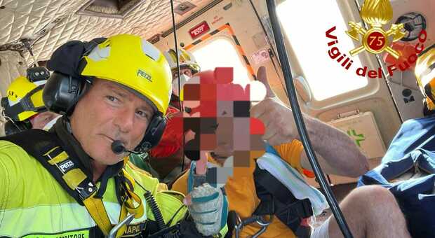 Escursionista si perde sugli Alburni salvato dai vigili del fuoco in elicottero