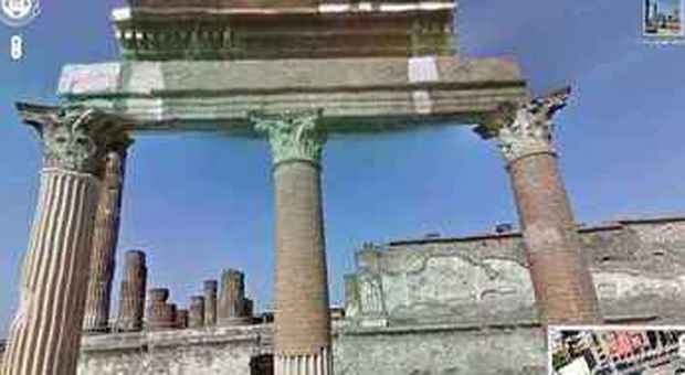 Immagine di Pompei tratta da Street View