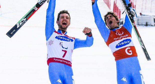 Paralimpiadi invernali, oro nello slalom gigante per Bertagnolli e Casal