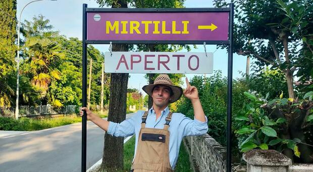 Zeno Bissoli nella sua azienda agricola