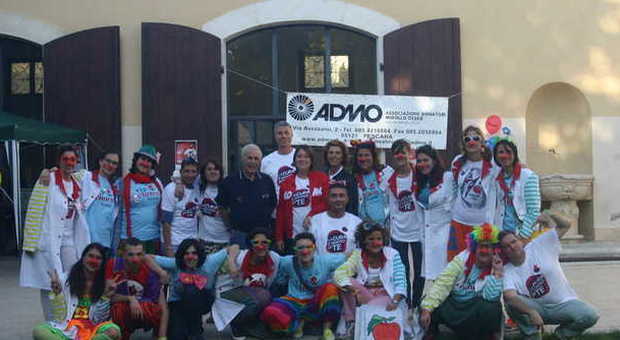 Volontari Clown Vip Terni a Paganica per reperire nuovi donatori di midollo