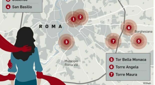 Violenza sulle donne, dal Tiburtino a Termini: la mappa dei quartieri più pericolosi