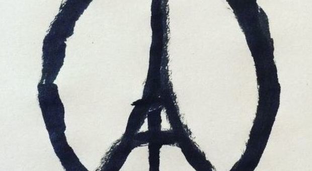 PeaceForParis, su Twitter spopola il logo di Banksy dopo gli attentati di Parigi