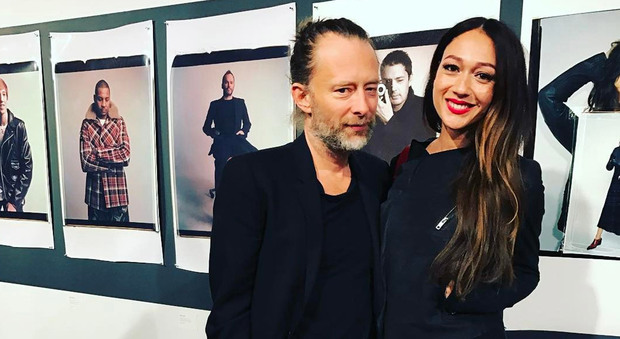 Thom Yorke con Dajana Roncione