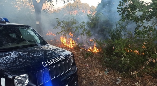 Piromane arrestato dai carabinieri forestale per incendio boschivo doloso