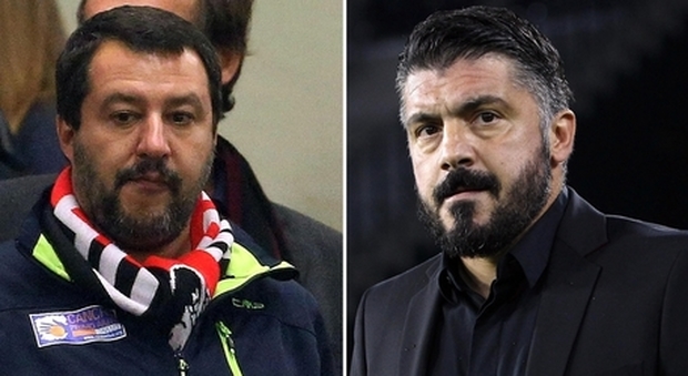 Salvini fa pace con Gattuso: «Su di lui mi sto ricredendo»