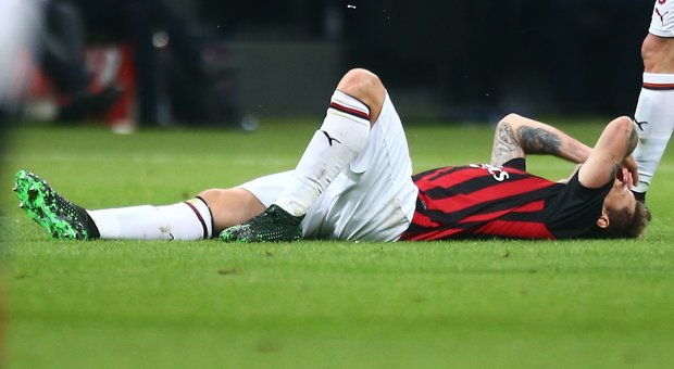 Milan, Lucas Biglia infortunato durante il match contro il Bologna