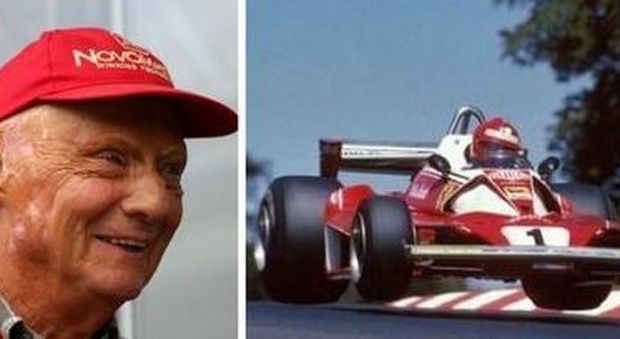 Niki Lauda con la Ferrari