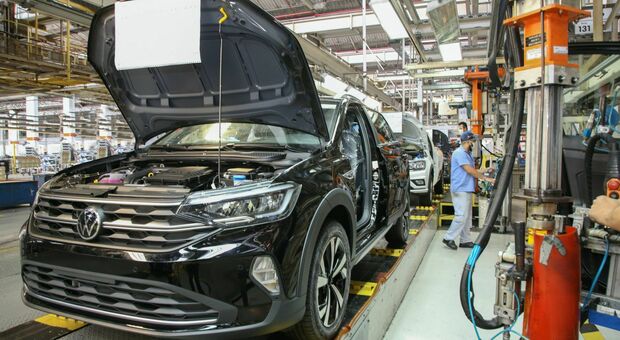 La fabbrica della Volkswagen Nivus in Brasile