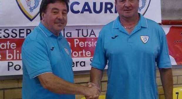 Renato Sabatino (a sinistra) con il presidente Roberto Di Cola