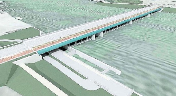 Il progetto del ponte sul Brenta per fermare il cuneo salino