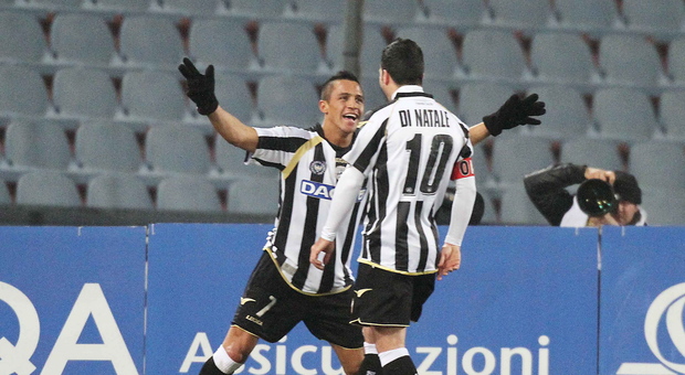 Alexis Sanchez e Antonio Di Natale, coppia micidiale ai tempi dell'Udinese