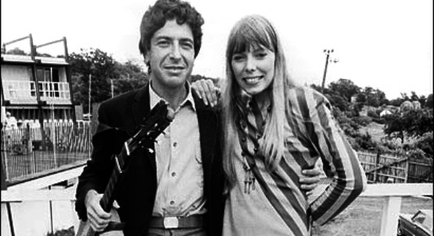Leonard Cohen con Joni Mitchell