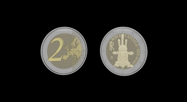 La moneta da due euro dedicata ai 150 anni di Roma Capitale d'Italia