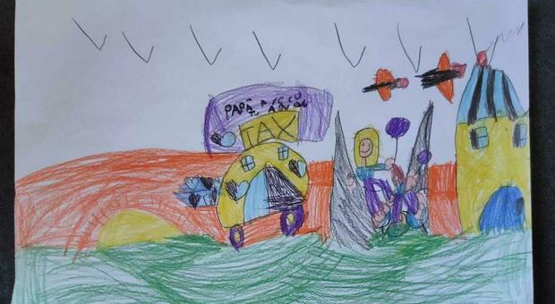 Un disegno della figlia per Marco Zennaro: «Papà resisti» Foto