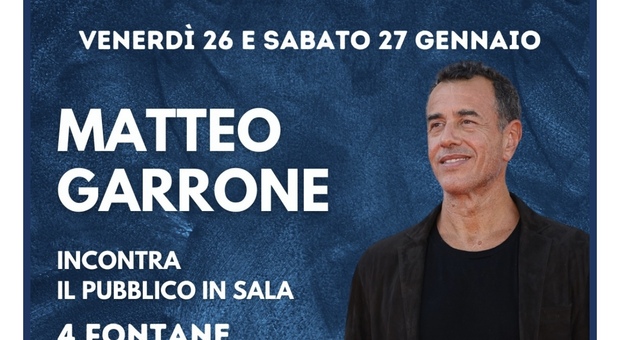 Matteo Garrone prima della serata dell'Oscar incontrerà il pubblico a Roma