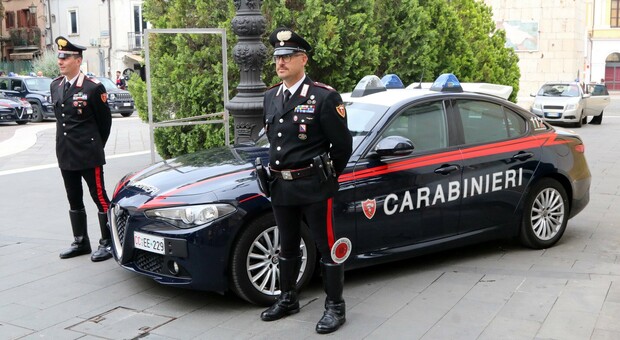 I carabinieri nel centro di Benevento