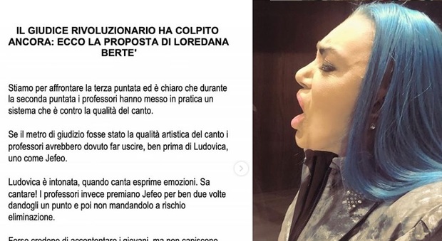 Amici18, Loredana Bertè contro i professori: « Hanno protetto Jefeo mandando al macero il talento e io non ci sto»