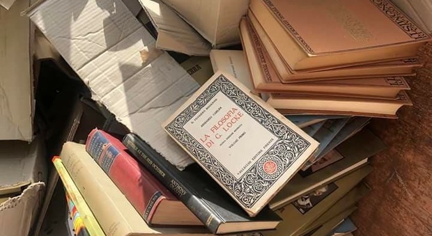 I libri trovati in discarica