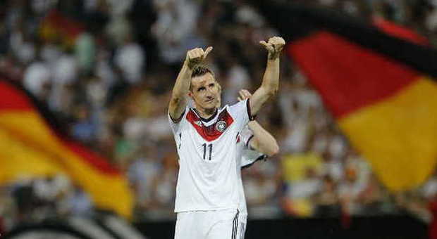 Klose, nessuno come lui in Nazionale: segnato il gol n. 69, superato Muller