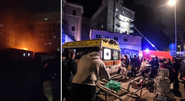 Tivoli, incendio all'ospedale: morti tre pazienti, 250 evacuati. Tra loro molti bambini