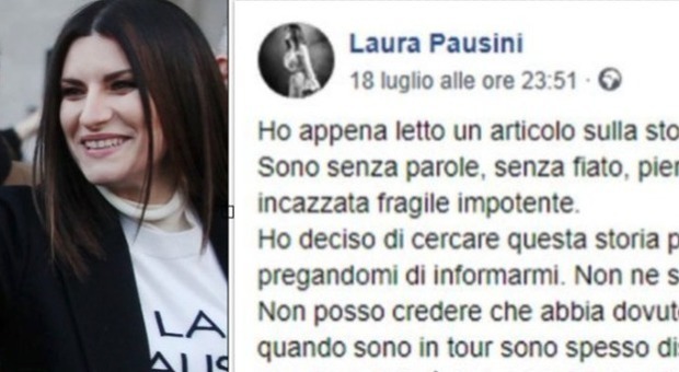 Bibbiano, Laura Pausini insiste: «Fate qualcosa, non perdete tempo a scrivere c...te»