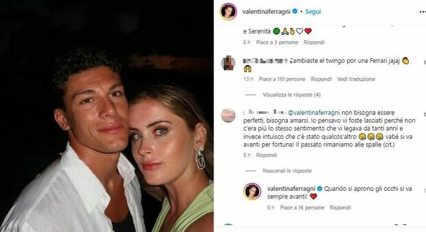Valentina Ferragni tradita dall'ex Luca Vezil? Il commento che insospettisce: «Quando si aprono gli occhi si va sempre avanti»