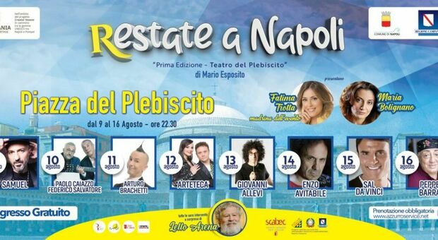 «Restate a Napoli»: parte il programma di Piazza Plebiscito