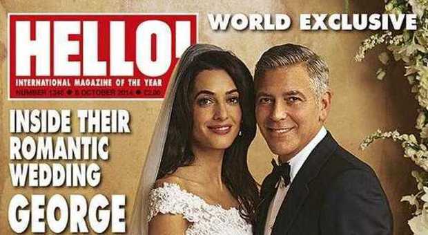 Clooney a nozze, ecco l'abito da sposa di Amal. Fatto su misura da Oscar de la Renta