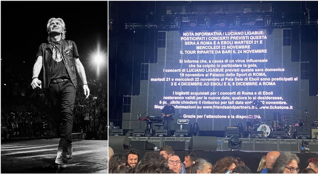 Ligabue, annullato il concerto a Roma: l'influenza ferma il rocker e il pubblico è costretto a uscire dal palasport