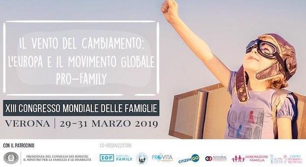 Il manifesto del Congresso Mondiale delle Famiglie a Verona