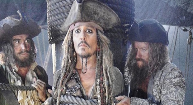 Johnny Depp nei panni di Jack Sparrow