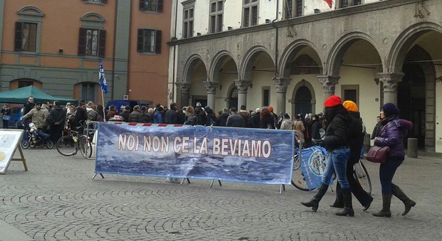 Una protesta a Viterbo per l'acqua potabile