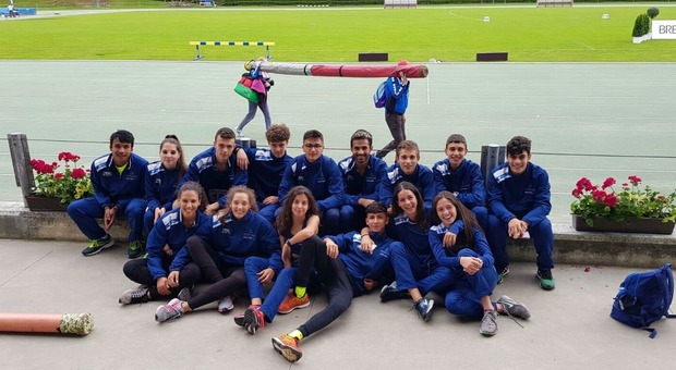 Gli atleti della Studentesca Milardi a Bressanone