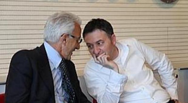 Il presidente Mancini con il Ds Marcaccio