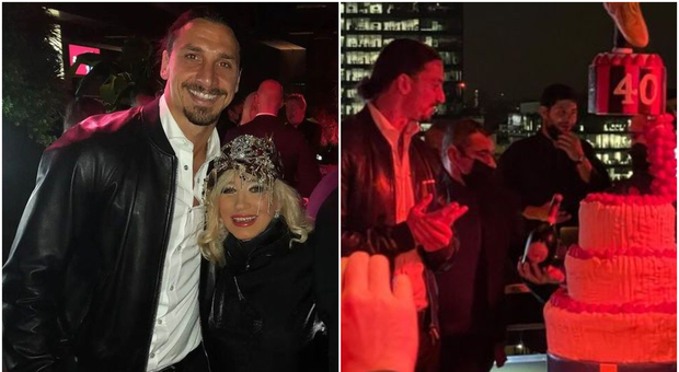 Ibrahimovic, festa per i 40 anni: lo show a Milano con la canzone di Sanremo, il pesce da Terracina e la Ferrari da 500.000 euro