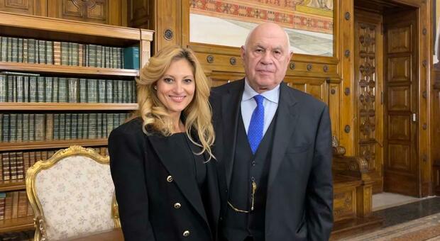 Valentina Noce con Carlo Nordio. L'avvocata rodigina è la segretaria particolare del ministro