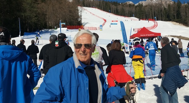 Bruno Alberti il pluricampione di sci di Cortina d'Ampezzo