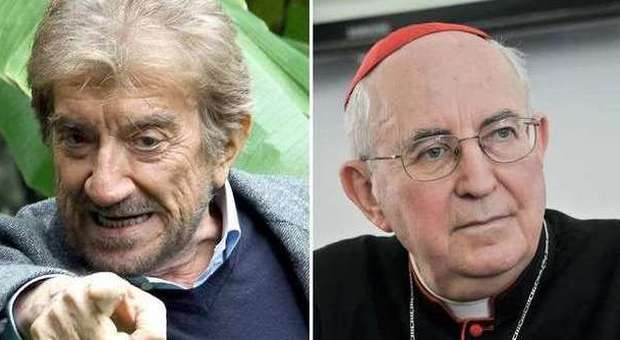 Gigi Proietti e il cardinal Vallini