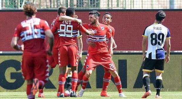 Crollo Udinese, la Samp vince 4-1 Show di Soriano, doppietta