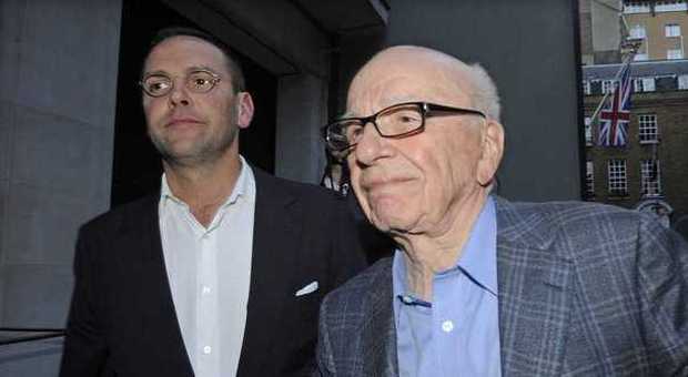 Rupert Murdoch con il figlio James