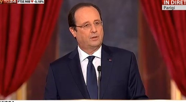 Hollande in conferenza stampa