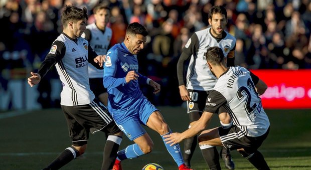 Liga, il Valencia affonda contro il Getafe e il Barcellona si allontana